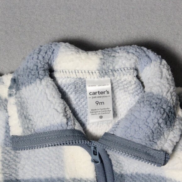 Just One You Made by Carter’s Baby Boys Plaid Sherpa Pullover | 9M - Picture 2 of 4